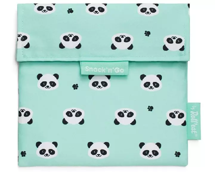 Roll'eat Lunchbeutel SnacknGo Animals Mint, Panda