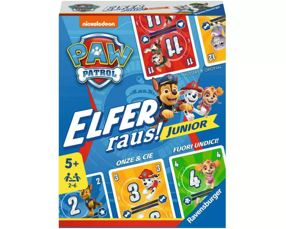 Ravensburger Kartenspiel Paw Patrol Elfer raus! Junior