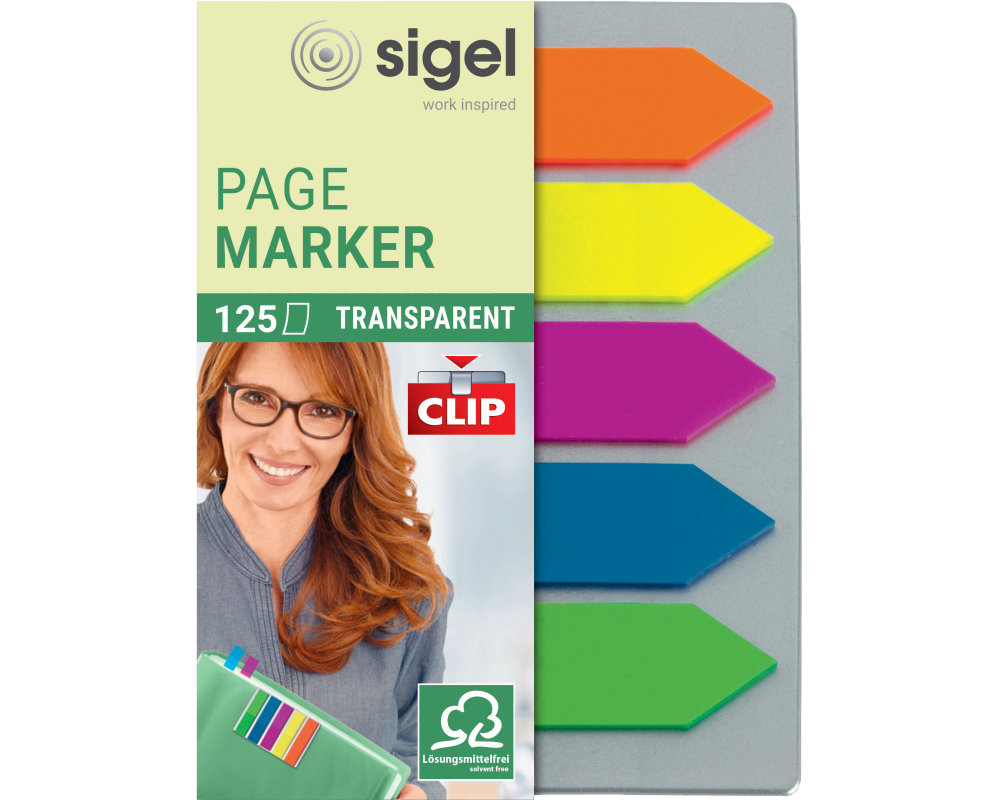 SIGEL Notes 12x50mm HN611 5 Farben ass. 125 Blatt