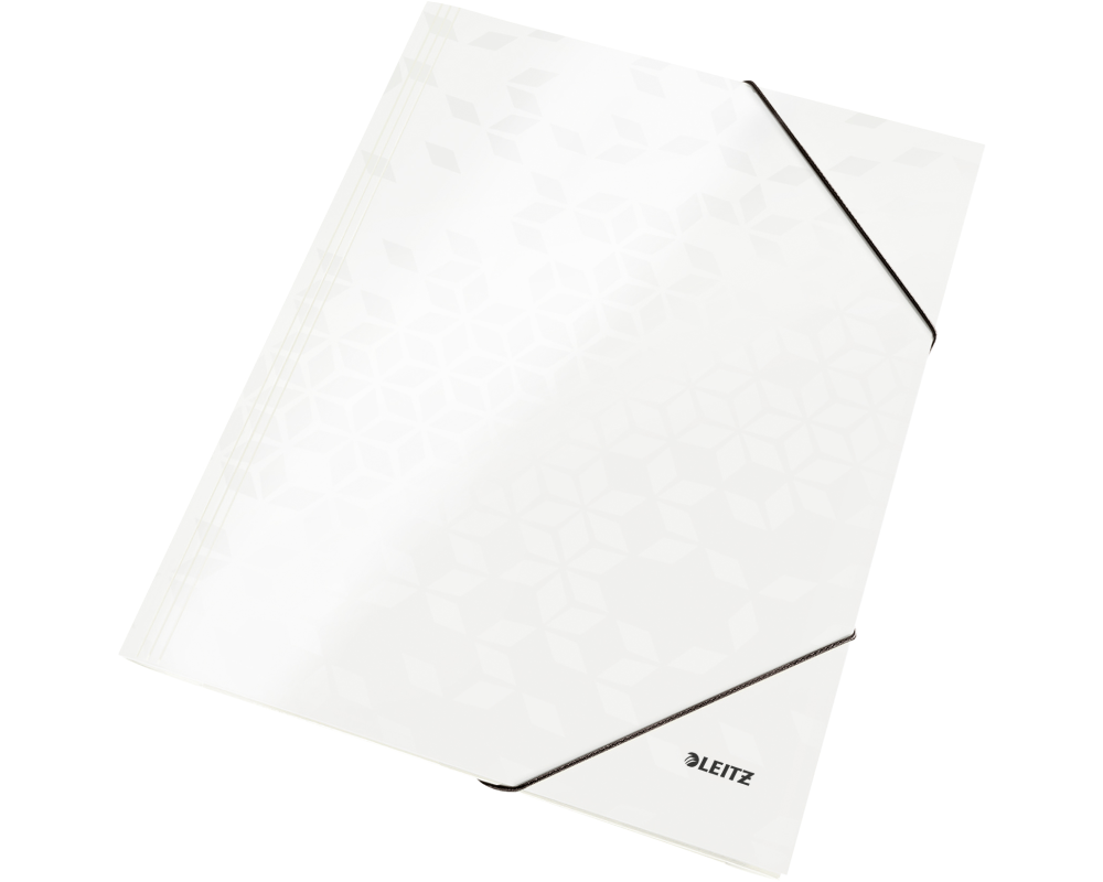 LEITZ Gummibandmappe WOW A4 3982-00-01 weiss