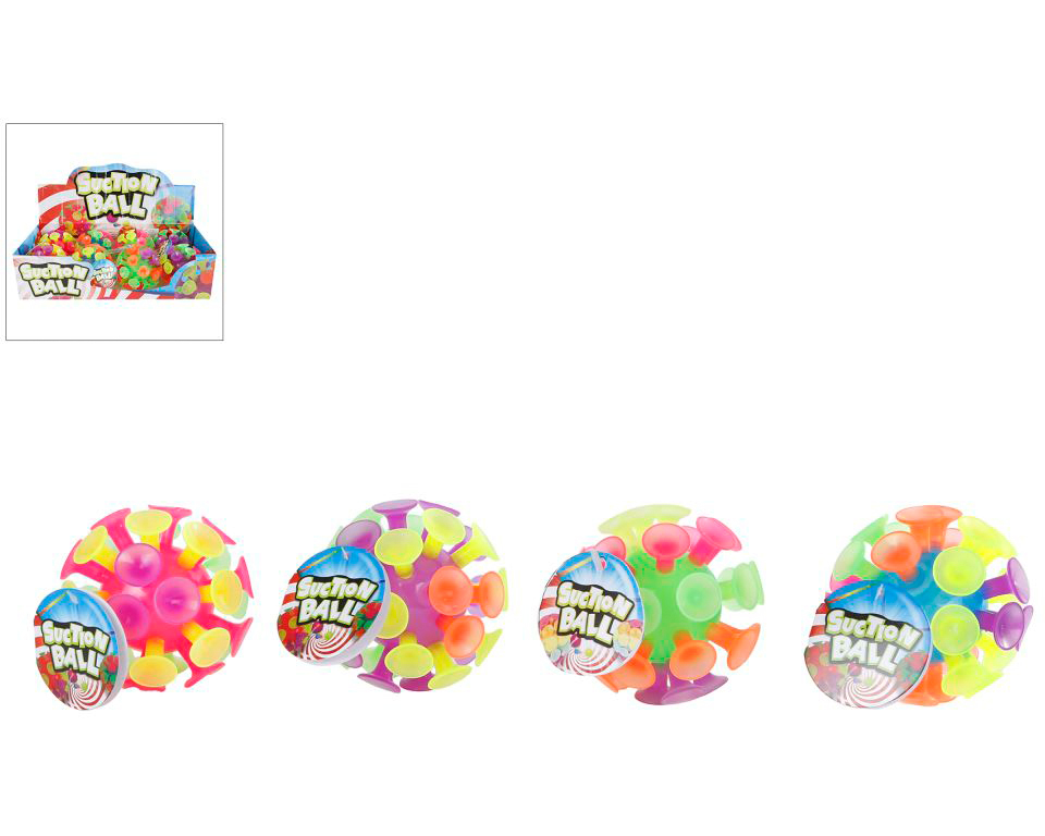 ROOST Saugnapf Ball 10cm 621677 4 assortiert