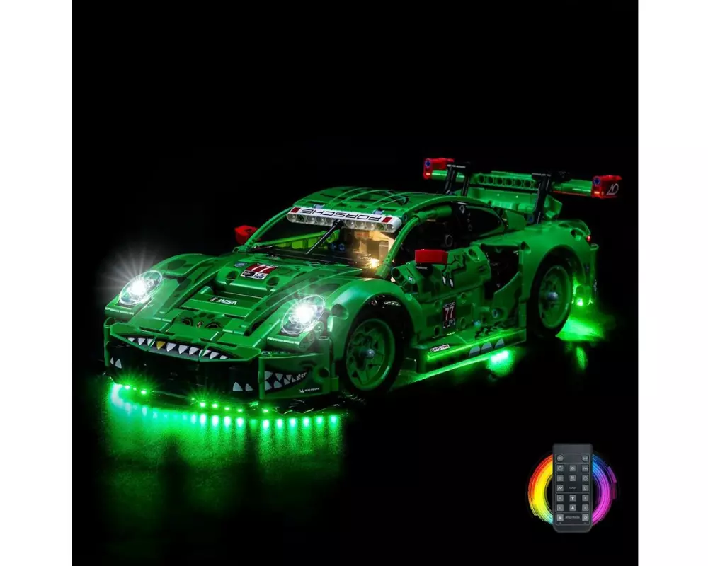 BrickBling LED-Licht-Set für LEGO 42224 Porsche 911 GT3 R REXY