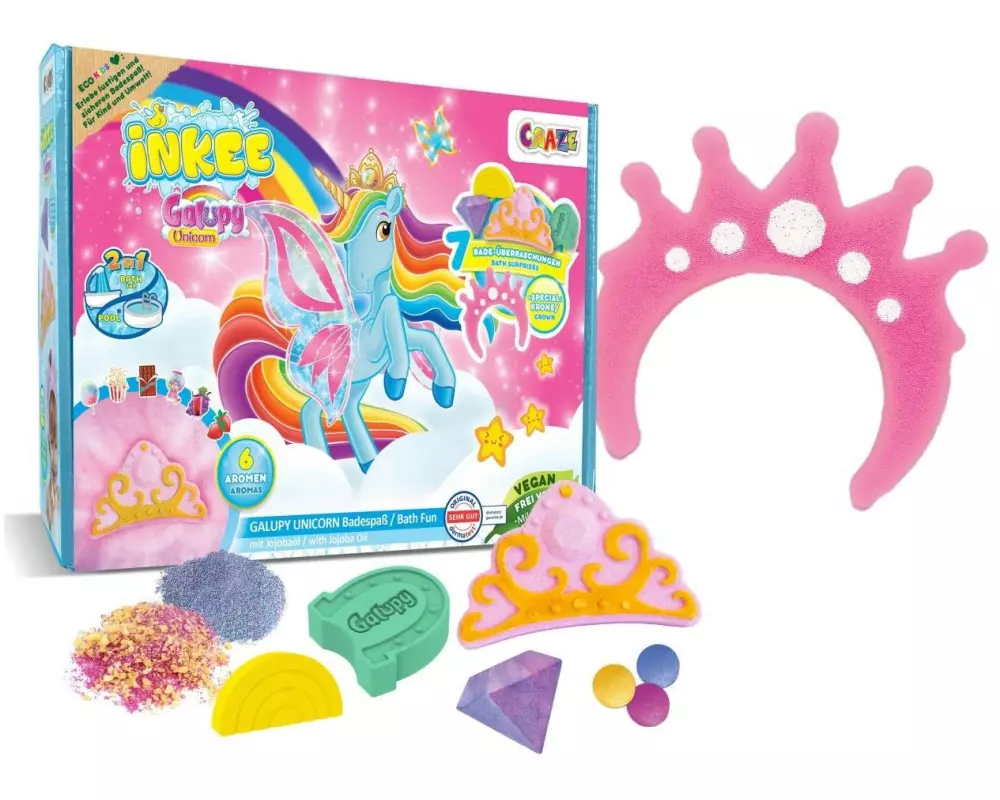 Craze Badespass Inkee Galupy Unicorn Box