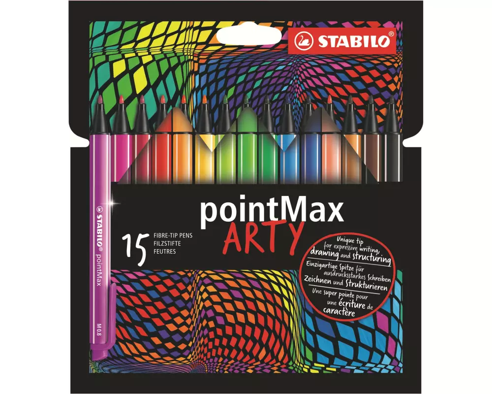 STABILO Fineliner pointMax Arty, 15 Stück