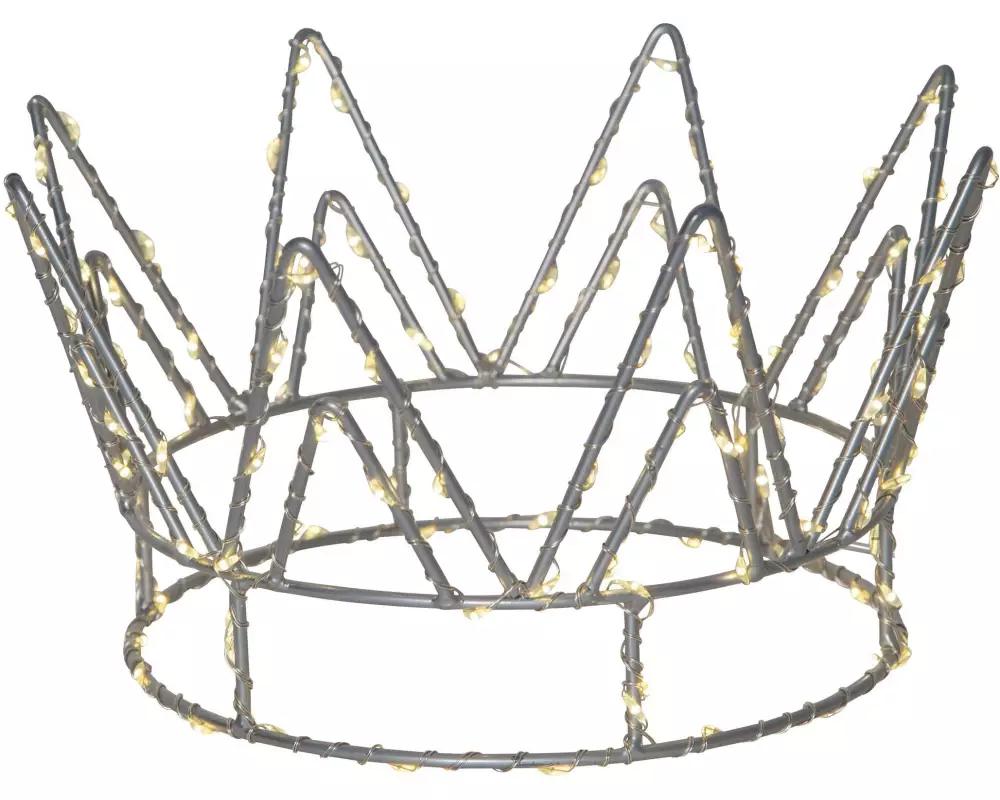 Star Trading Crown, 120 LED, Silber
