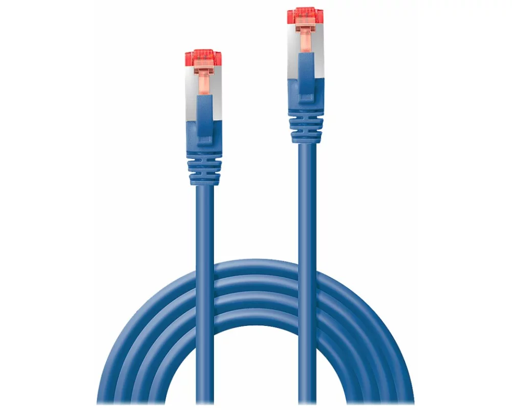 LINDY Patch Cable, Cat6, S/FTP, RJ45-RJ45, 2m, blue