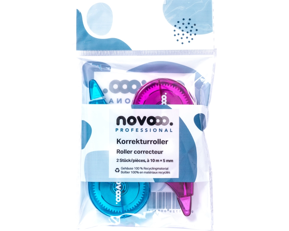 TIPP-EX Korrekturroller Fancy 5mmx10m 319968 türkis, magenta 2 Stück