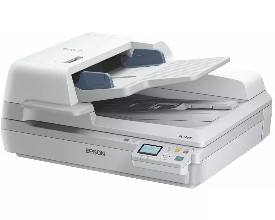 EPSON WorkForce DS-60000n A3 Flatbed Document Scanner - 600dpi - 40ppm - Duplex Scan - 200 Sheet ADF - USB - Ethernet