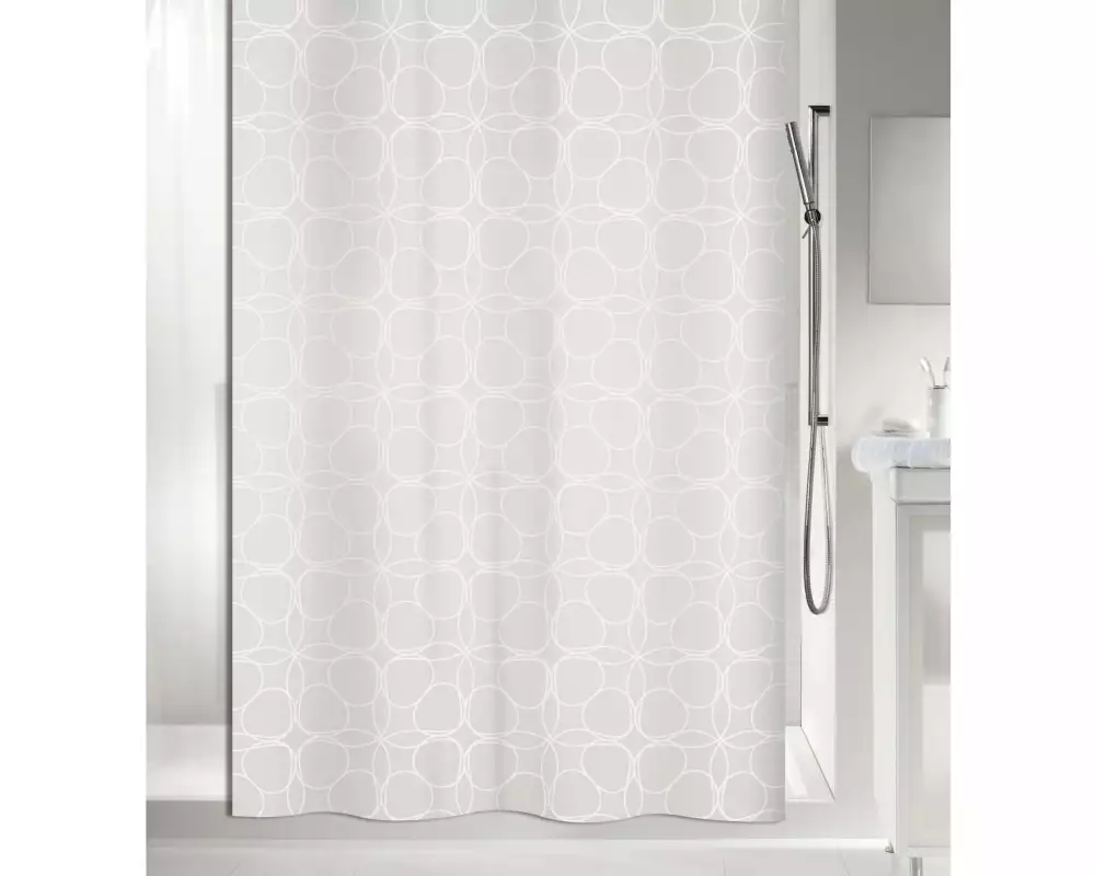 spirella Duschvorhang Filigran 200 x 180 cm, Weiss