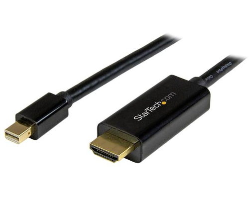 StarTech.com 15ft (5m) Mini DisplayPort to HDMI Cable, 4K 30Hz Video, Mini DP to HDMI Adapter/Converter Cable, mDP to HDMI Monitor/Display