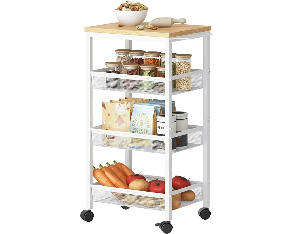 relaxdays Nischenwagen 77 x 22 x 45.5 cm Weiss