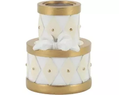 Chic Antique Kerzenständer Noël, 7.5 x 5.5 cm, Creme