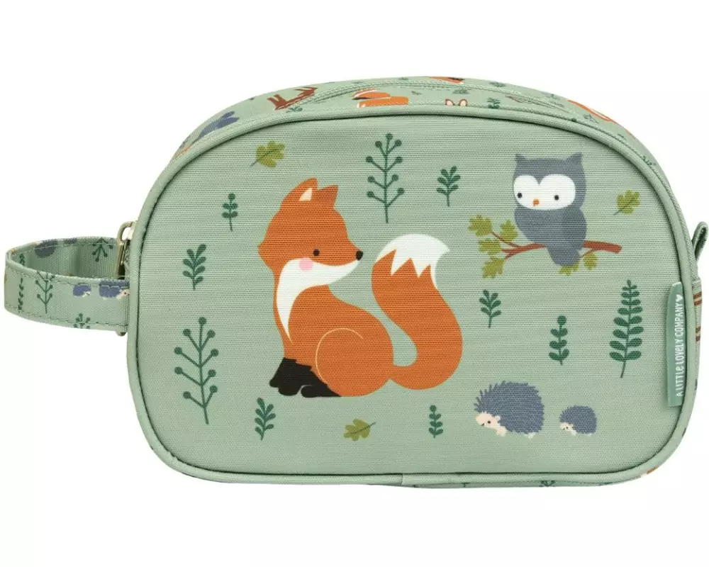 A Little Lovely Company Necessaire Waldfreunde Olivgrün