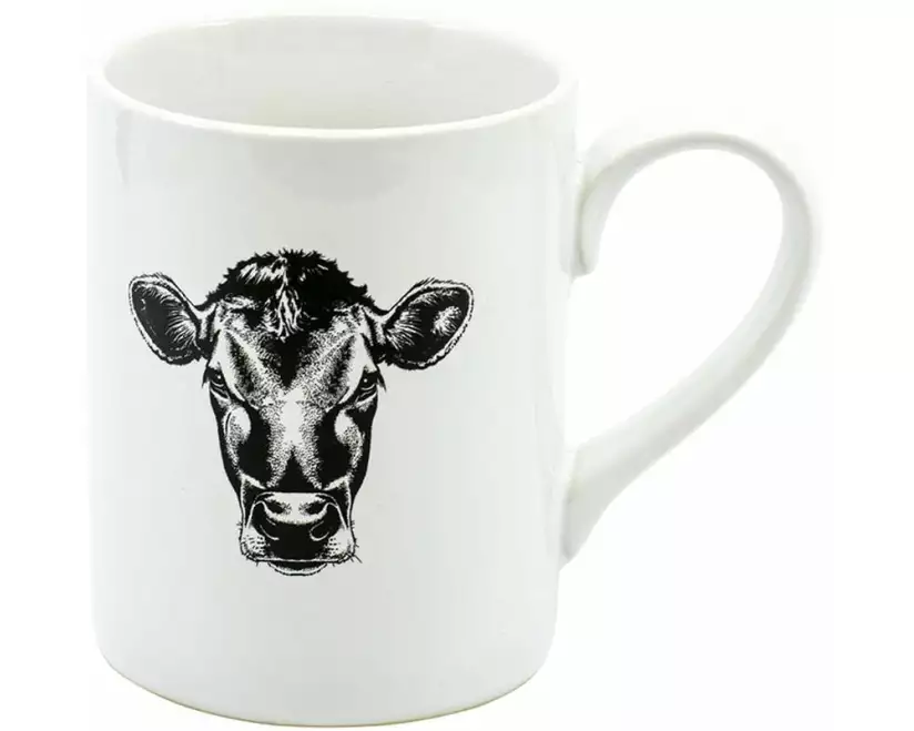 Kadastar Universaltasse Kuh 400 ml, 1 Stück, Schwarz/Weiss