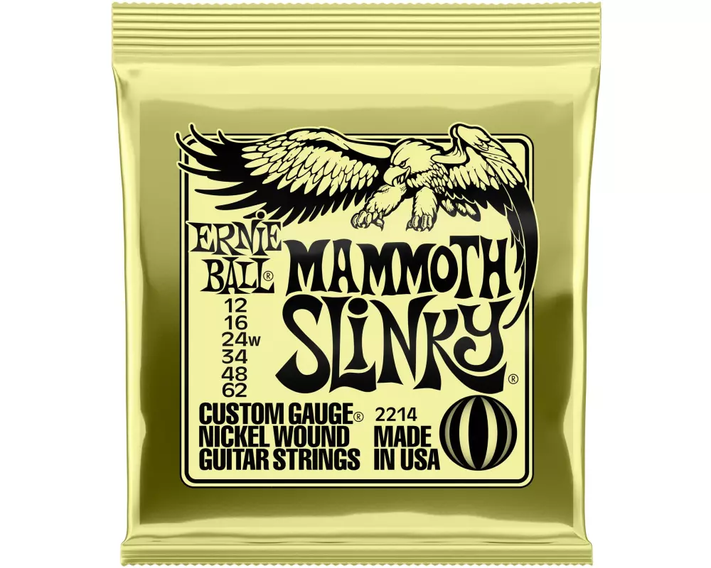 Ernie Ball Gitarrensaiten 2214 Slinky Nickel – Mammoth 12 - 62