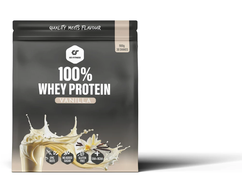 Go Fitness Pulver 100% Whey Protein Vanille 900 g