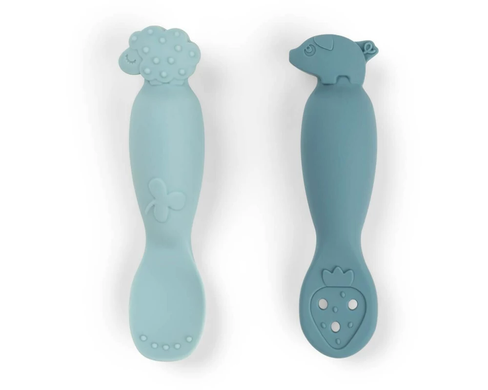 done by deer Babylöffel - Set Tiny farm Blau