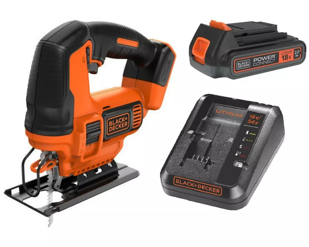 Black & Decker Akku-Pendelhubstichsäge BDCJS18 Kit 18 V