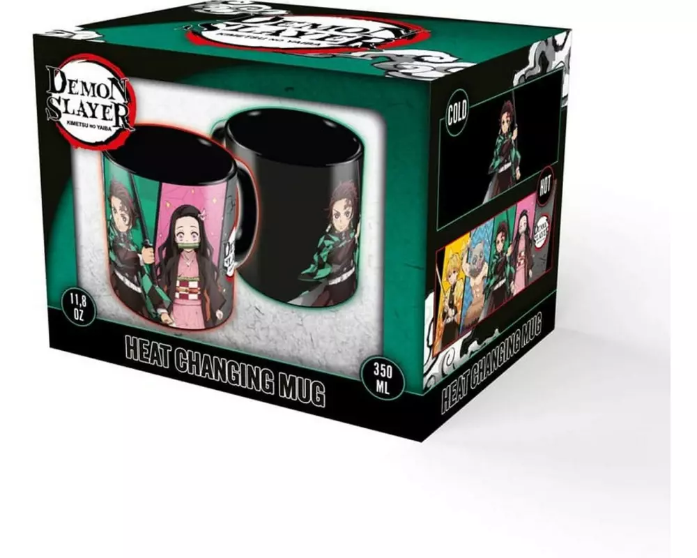 Grupo Erik Universaltasse Demon Slayer 350 ml, Schwarz/Mehrfarbig