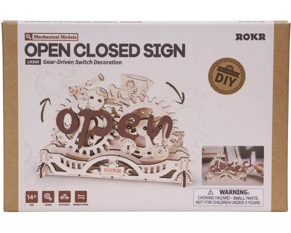 RoboTime Bausatz Open Closed Schild