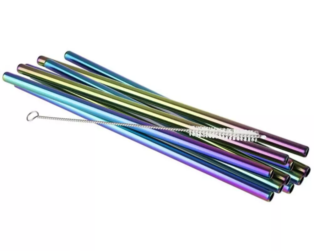 APS Strohhalm 11er-Set, 21.5 cm, Regenbogen