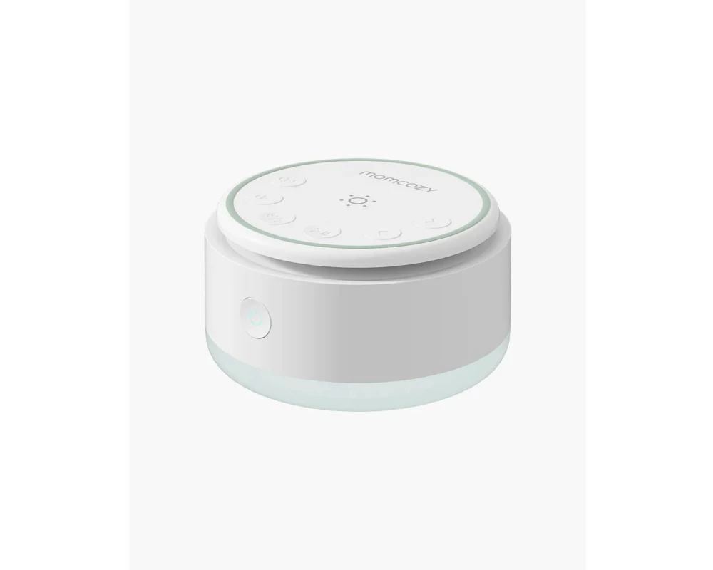 momcozy Tragbare Baby-Soundmaschine Tragbar, Kunststoff, Weiss