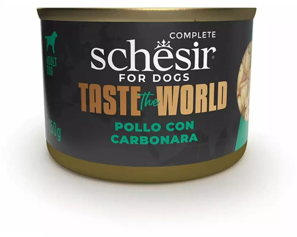 Schesir Nassfutter Taste the World Huhn und Carbonara, 150 g