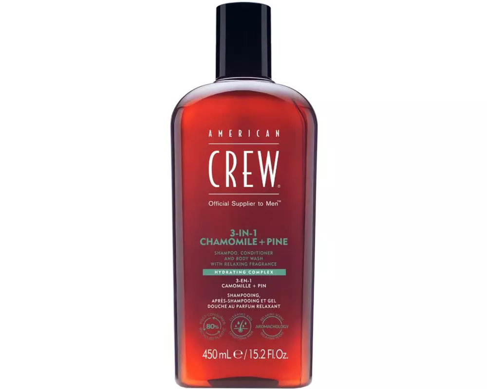 american crew 3-in-1 Kamille + Kiefer 450 ml