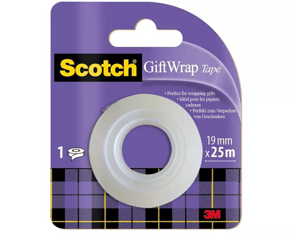 Scotch Klebeband Scotch für Geschenke Nachfüllrolle 19 mm x 25 m