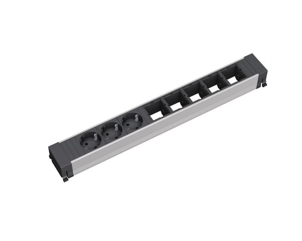 BACHMANN CONFERENCE TOP FRAME X-Large Einsatz 3x Schutzkontakt 5x ABD