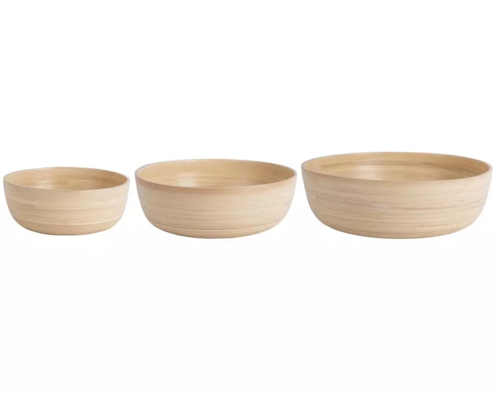 present time Schüssel Puro Round 3-teilig, Nature