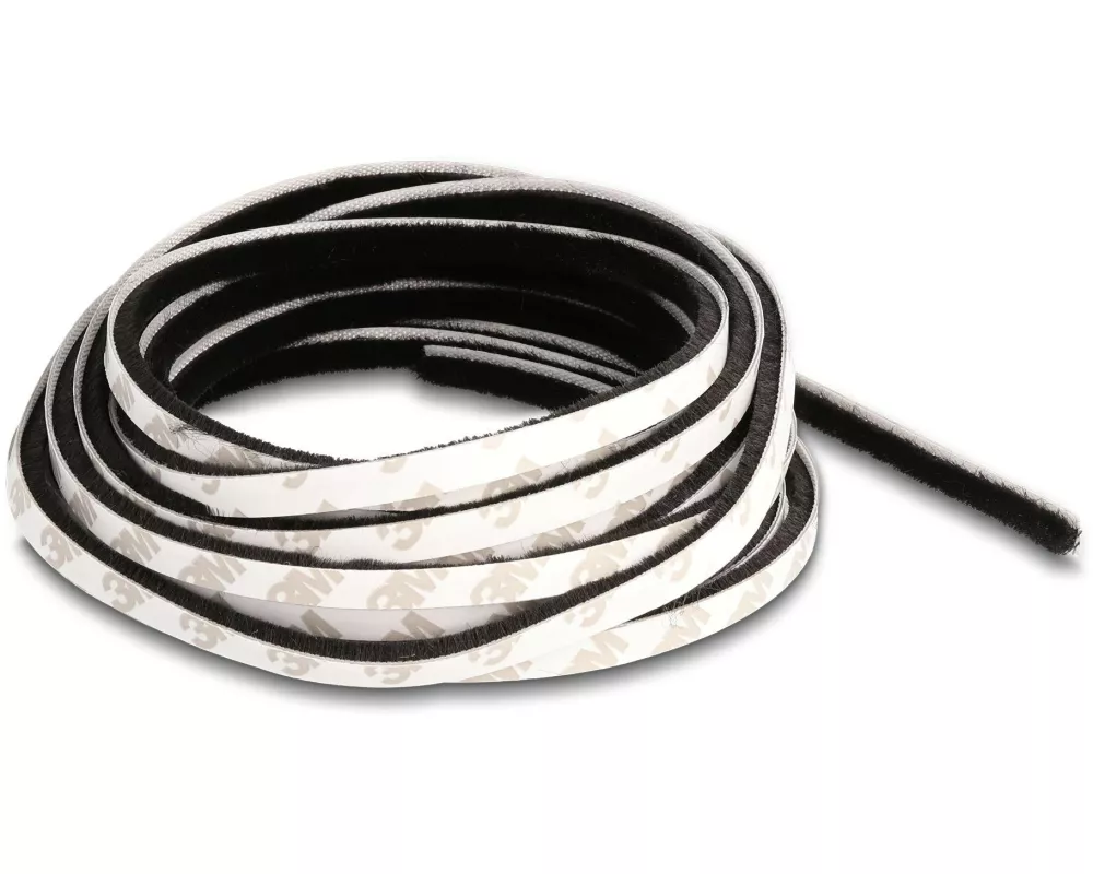 Delock Bürstenstreifen selbstklebend schwarz, 5mm - 5m