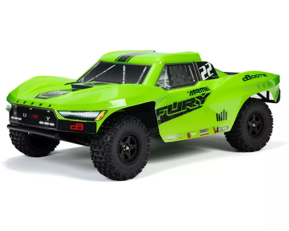 Arrma Short Course Truck Fury Mega 550 2WD, 1:10, ARTR, Grün