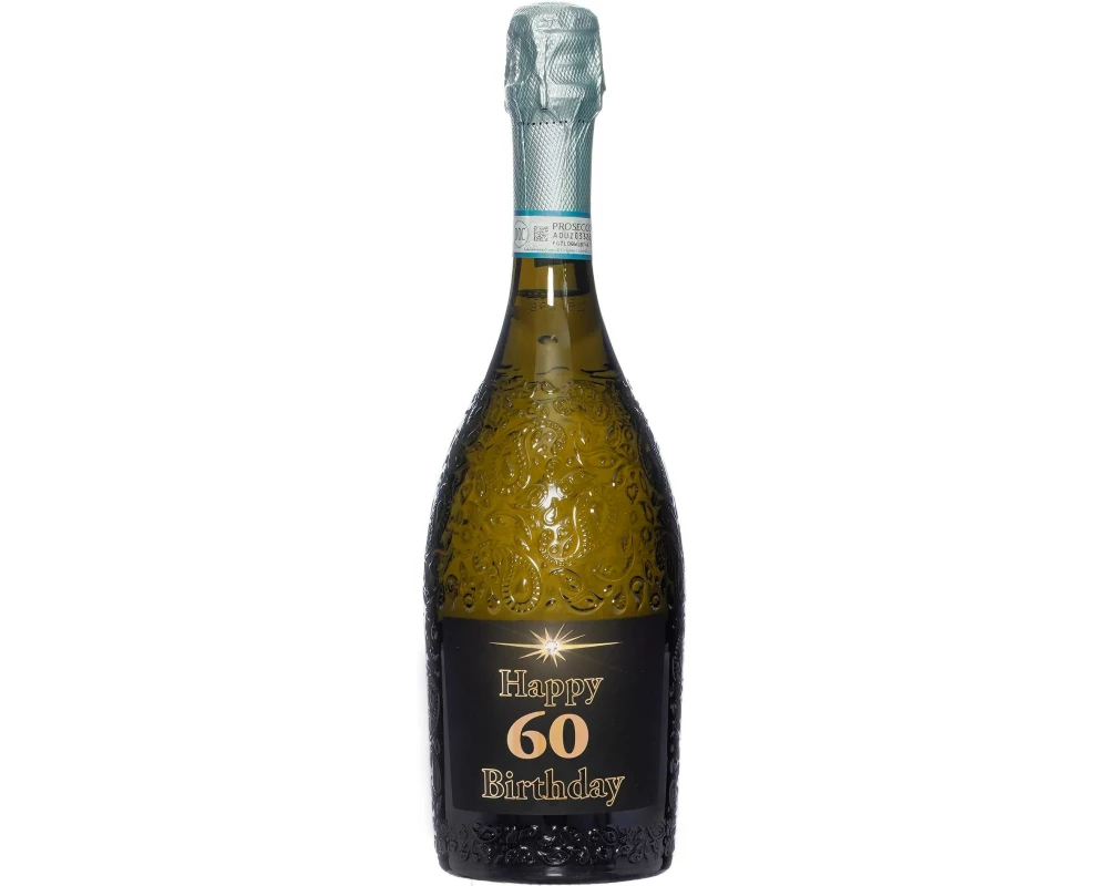 Dreams and Fantasy Geschenkidee Prosecco dark Happy Birthday 60 750 ml