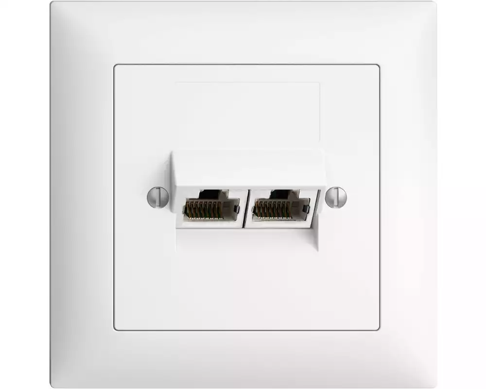 Feller EDIZIOdue Telefondose UP 2x RJ45