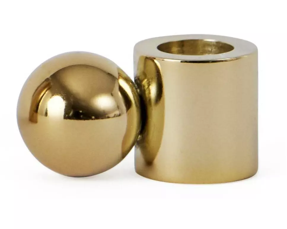 OYOY Kerzenhalter Palloa Ø 3.9 cm, Gold
