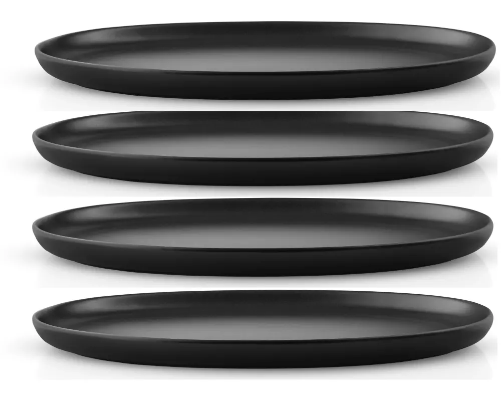 Eva Solo Speiseteller Nordic Kitchen 4 Stück, Schwarz