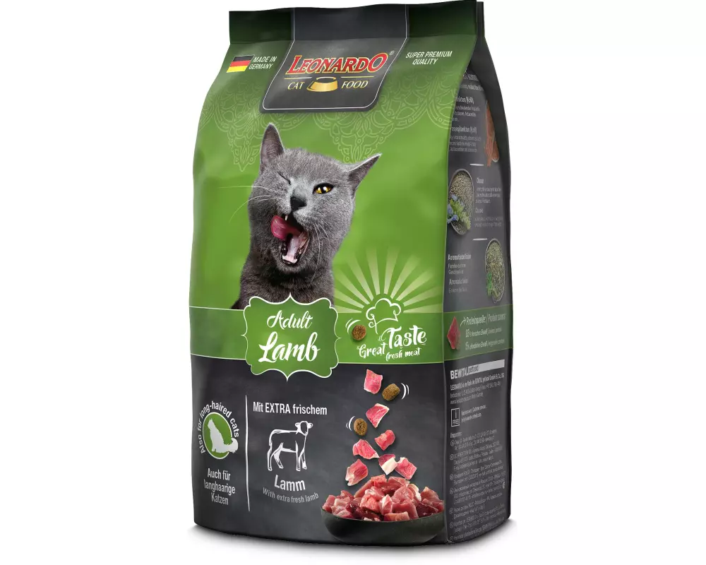 Leonardo Cat Food Trockenfutter Adult Lamm, 300 g