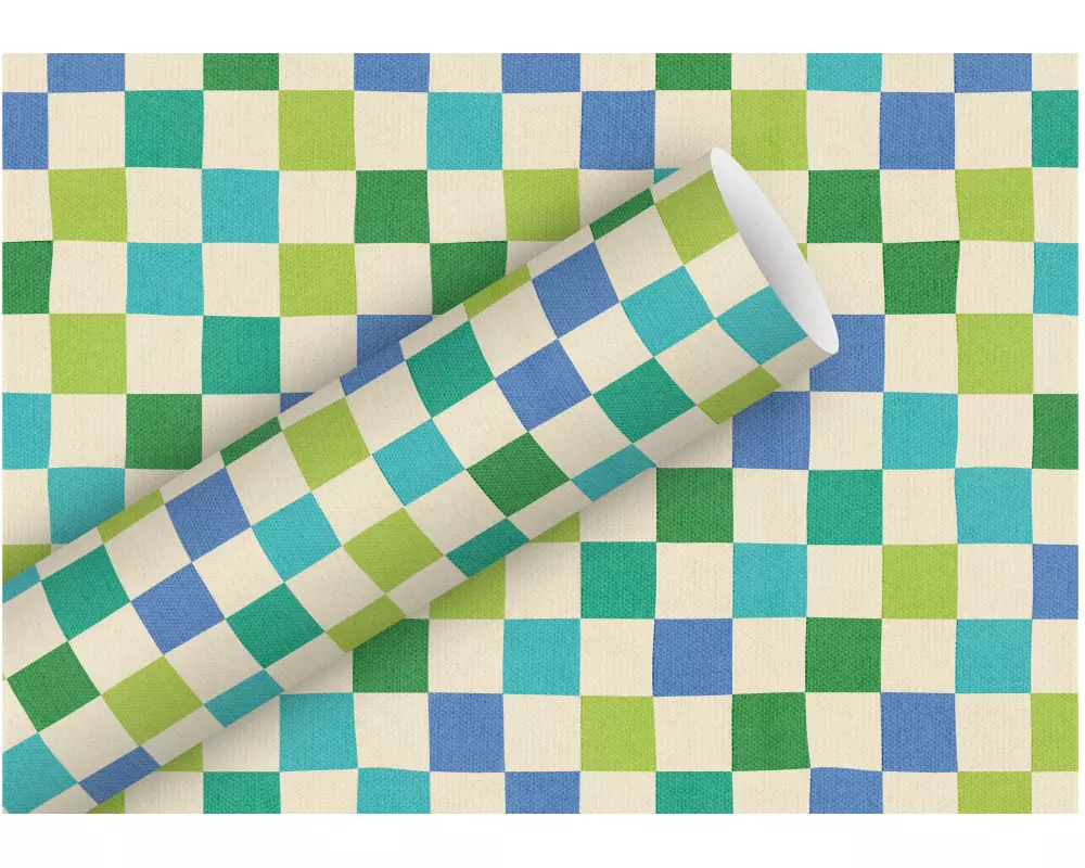 Braun + Company Geschenkpapier By Nature Check Up Fresh 2 m x 70 cm