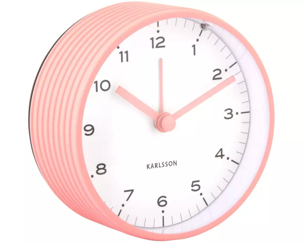 KARLSSON Klassischer Wecker Circus Rings Flamingo pink