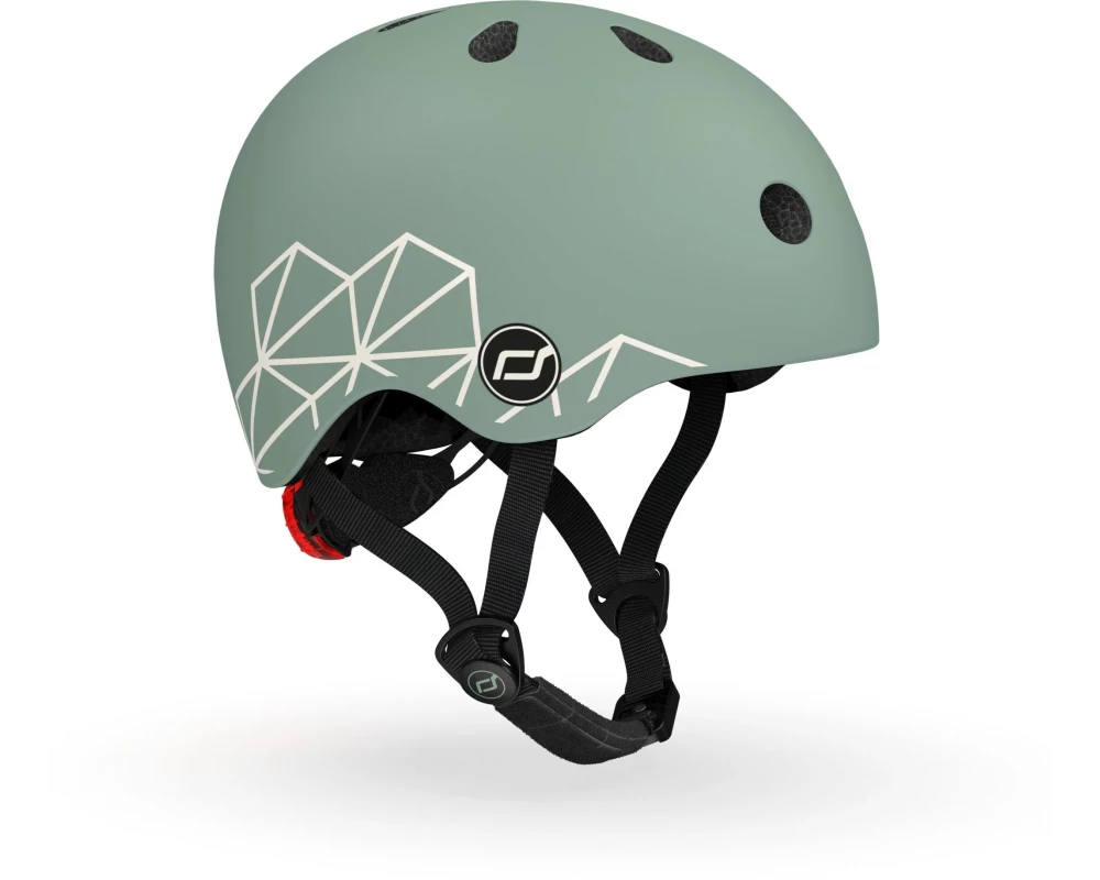 Scoot and Ride Kinderhelm Green lines Grün, XXS-S