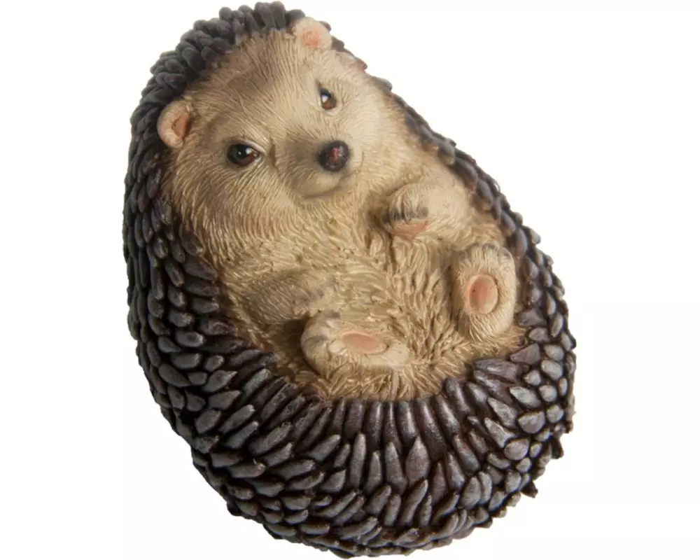 Esschert Design Igel liegend 8 cm Kunstharz Braun