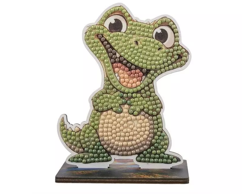CRAFT Buddy Bastelset Alligator Crystal Art Wildlife Buddies