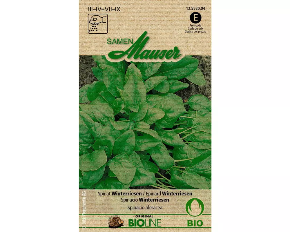 Samen Mauser Samen Bioline Spinat Winterriesen