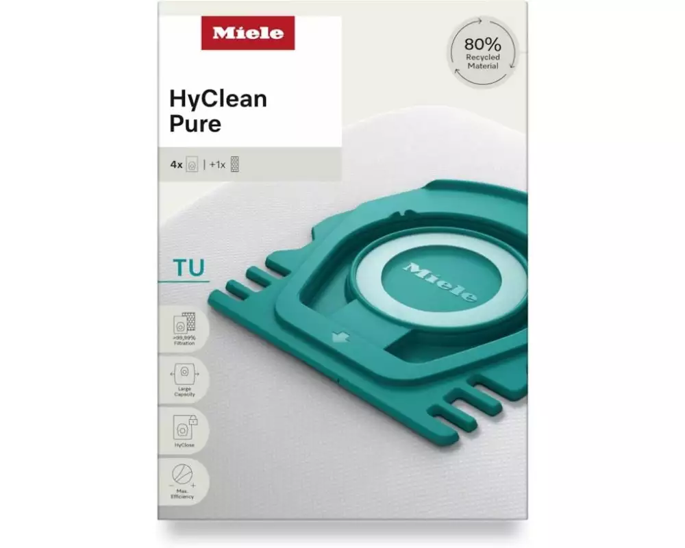 Miele Staubsaugerbeutel HyClean Pure TU 4 Stück