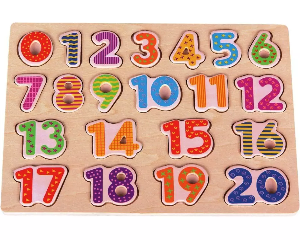 Spielba Holzspielwaren Steckspiel Zahlen