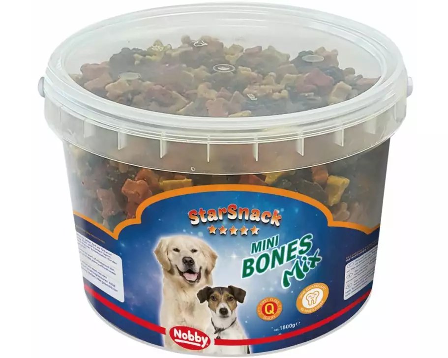 Nobby Leckerli StarSnack Mini Bones Mix Eimer, 1.8 kg
