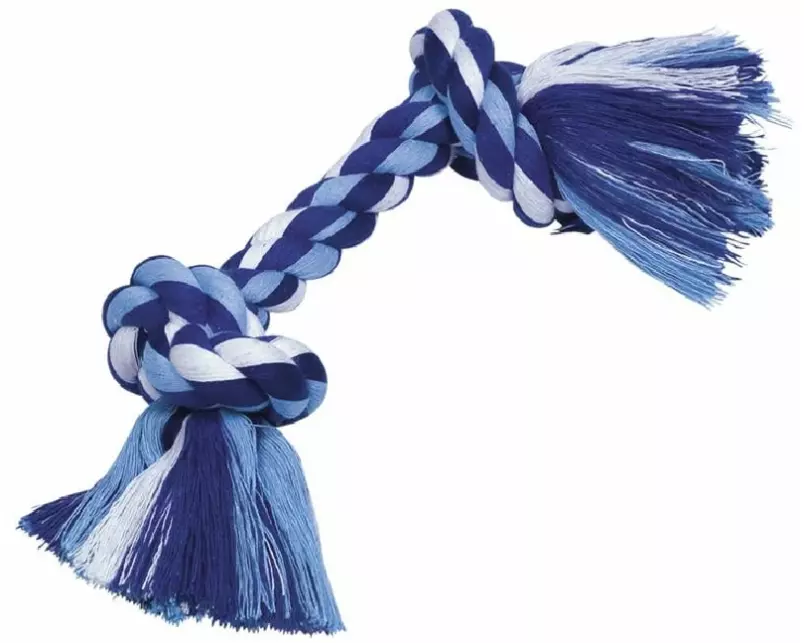 Nobby Hunde-Spielzeug Knotenseil, Blauweiss