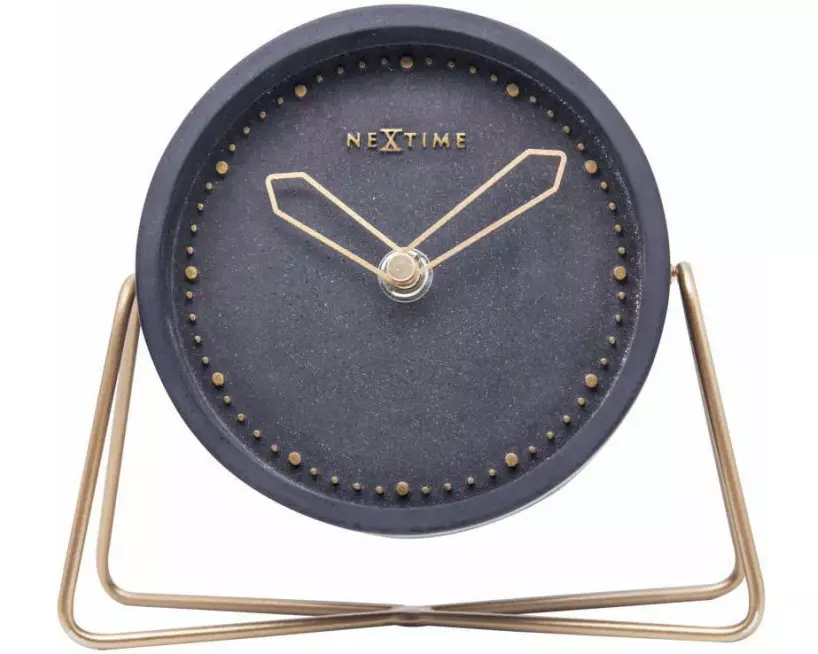 NeXtime Tischuhr Cross Table Wecker Schwarz