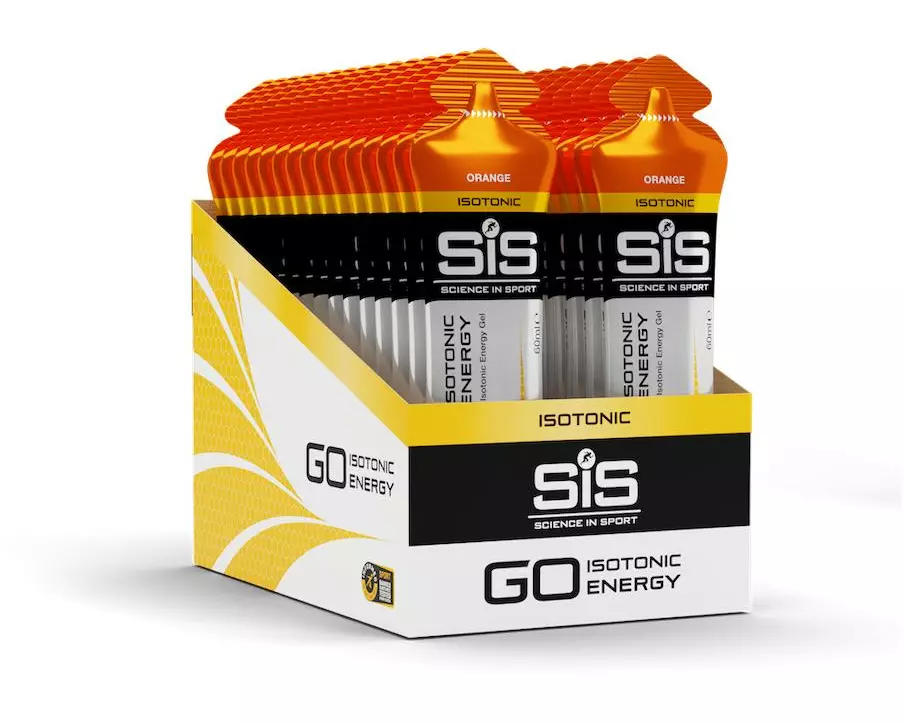 SIS - ScienceinSport Gel Isotonic Energy Orange 30 Stück x 60 ml